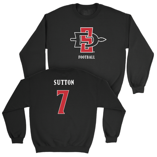 SDSU Football Black Mark Crew - Lucky Sutton | #7 Youth Small