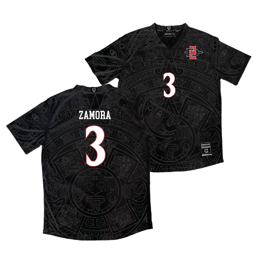 SDSU Men's Soccer Black Jersey - Ethan Zamora