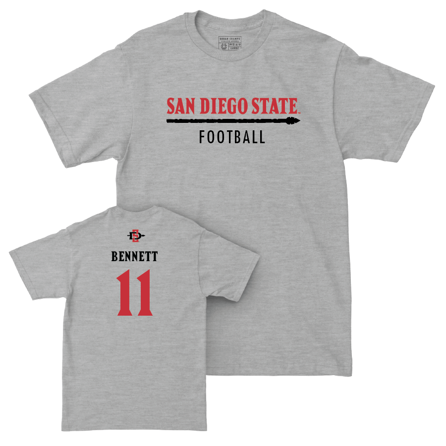 SDSU Football Sport Grey Classic Tee   - Nate Bennett