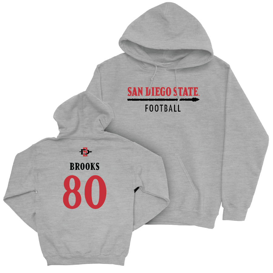 SDSU Football Sport Grey Classic Hoodie   - Dalesean Staley