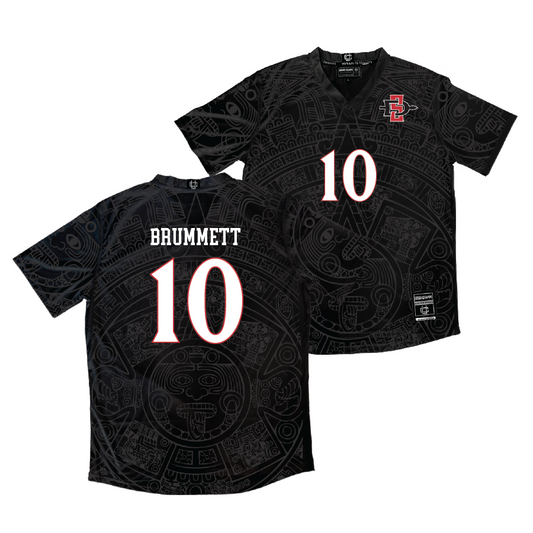 SDSU Men's Soccer Black Jersey - Austin Brummett | #10
