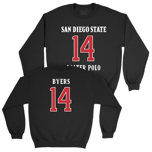 SDSU Water Polo Black Sideline Crew - Sammi Byers #14