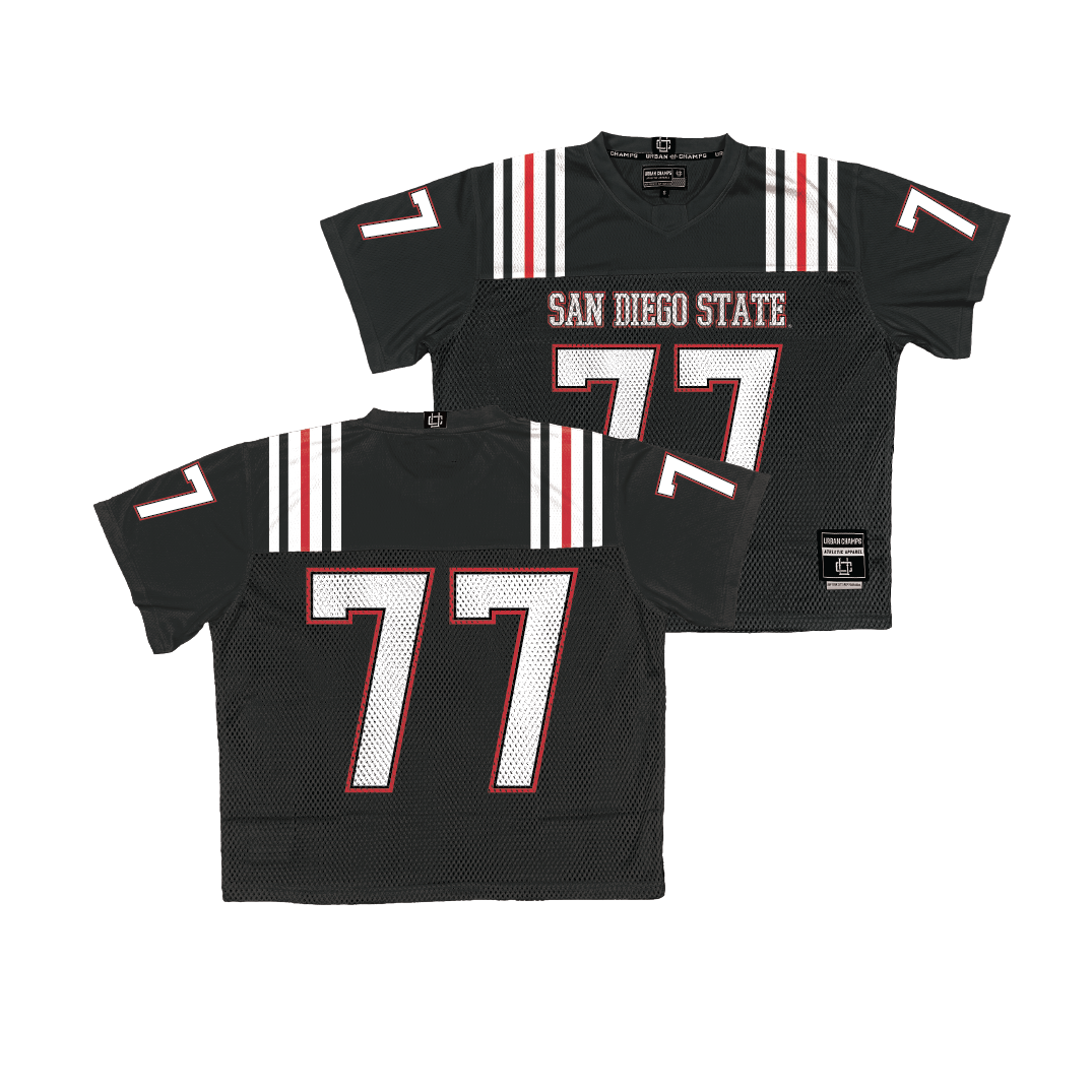 San Diego State Throwback Football Jersey - Briley Barron | #77