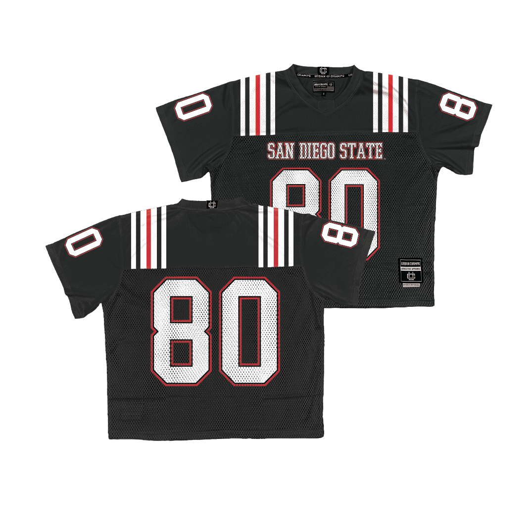 San Diego State Throwback Football Jersey - Baylin Brooks | #80