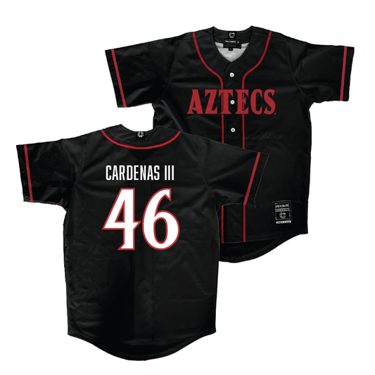 SDSU Baseball Black Jersey - Xavier Cardenas III | #46