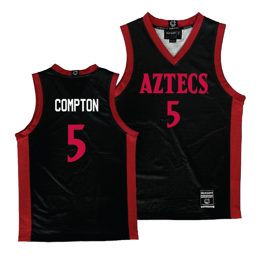 Men's Black Basketball Jersey  - Pharaoh Compton