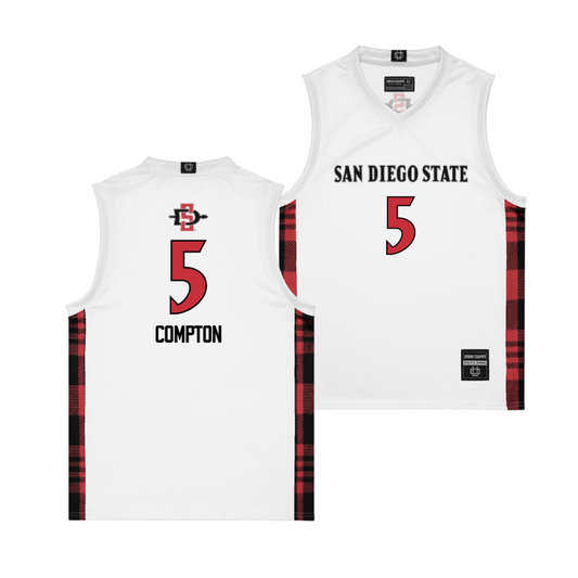 EXCLUSIVE: SDSU Winter Edition Basketball Jersey - Pharaoh Compton