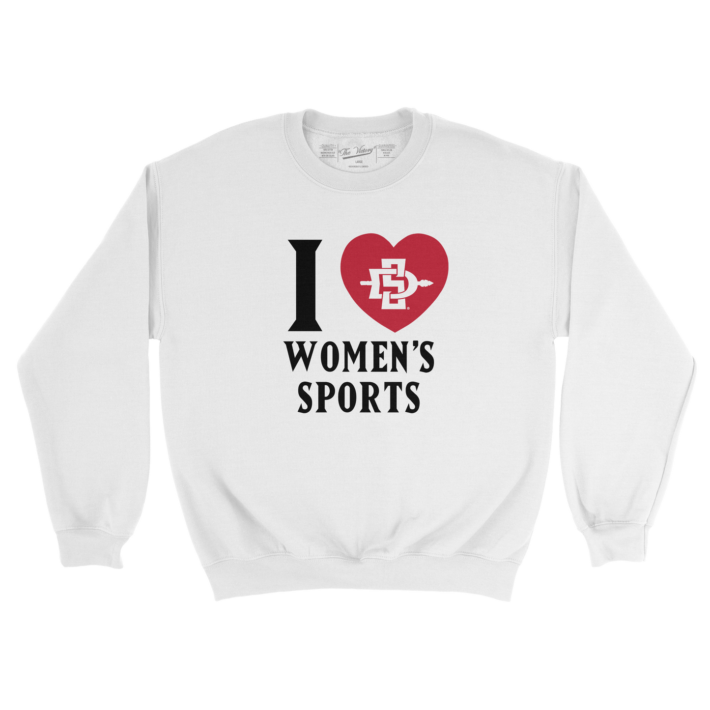 EXCLUSIVE RELEASE: I Love Women's Sport White Crew