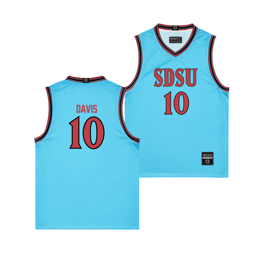 SDSU Turquoise Native American Heritage Jersey - BJ Davis