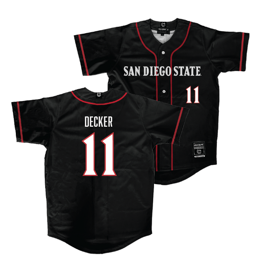 SDSU Softball Black Jersey - Cali Decker | #11