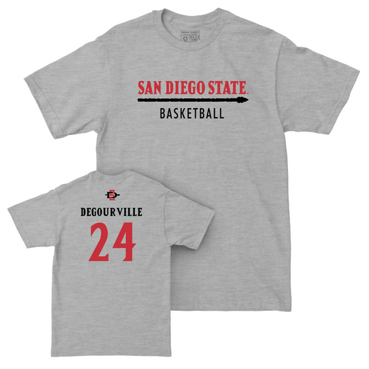 SDSU Men's Basketball Sport Grey Classic Tee  - Taj Degourville