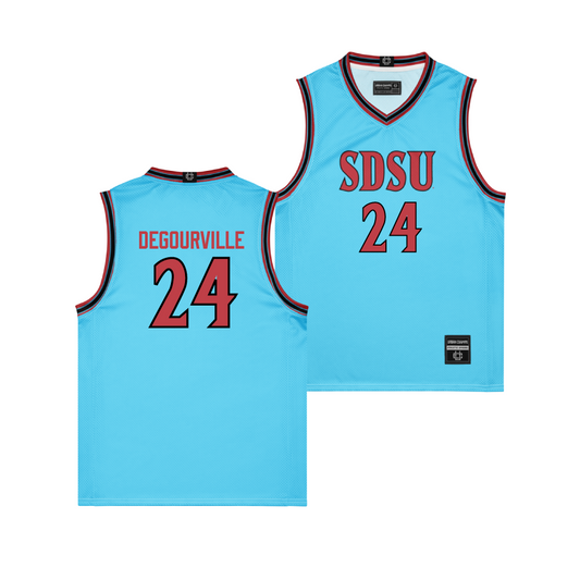 SDSU Turquoise Native American Heritage Jersey - Taj DeGourville