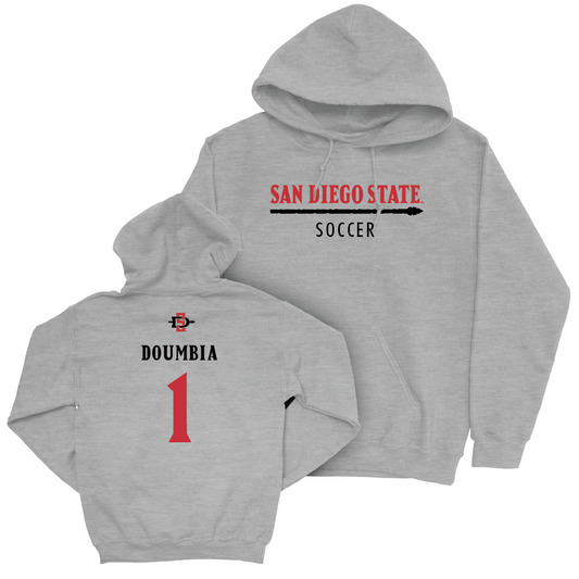 SDSU Men's Soccer Sport Grey Classic Hoodie - Djibril Doumbia #00