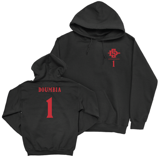 SDSU Men's Soccer Black Logo Hoodie - Djibril Doumbia #00