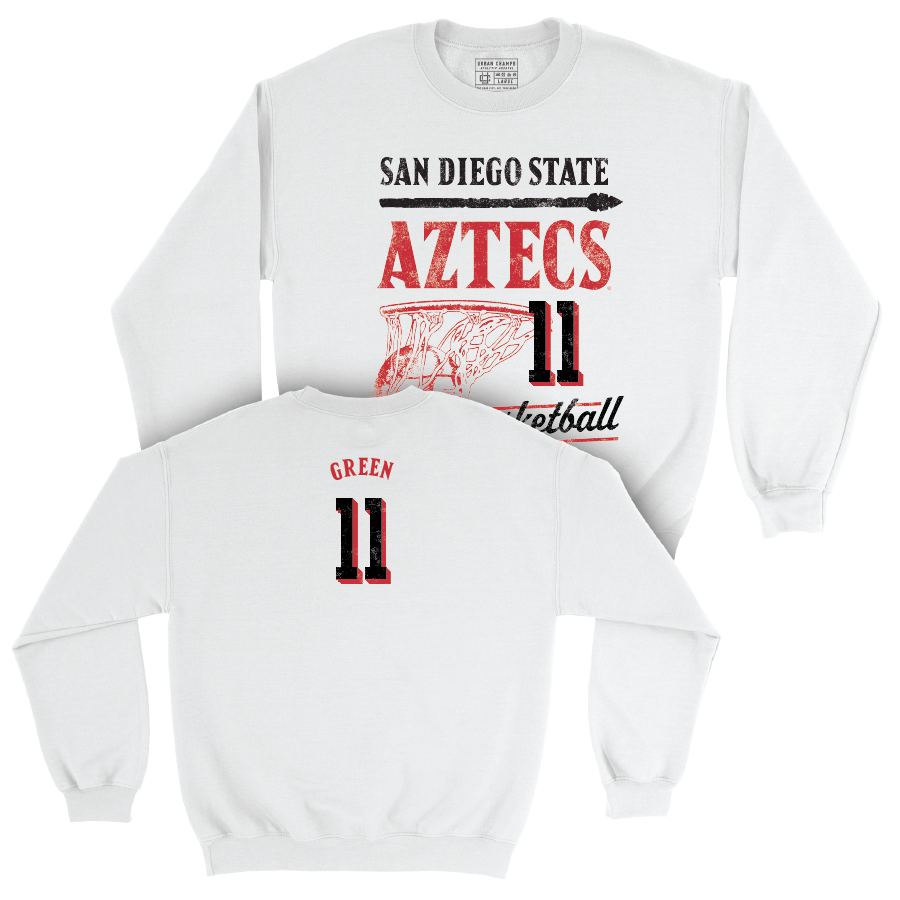 SDSU Women's Basketball White Hardwood Crew  - Jazlen Green