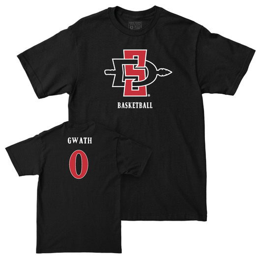 SDSU Men's Basketball Black Mark Tee  - Ngowth "Magoon" Gwath