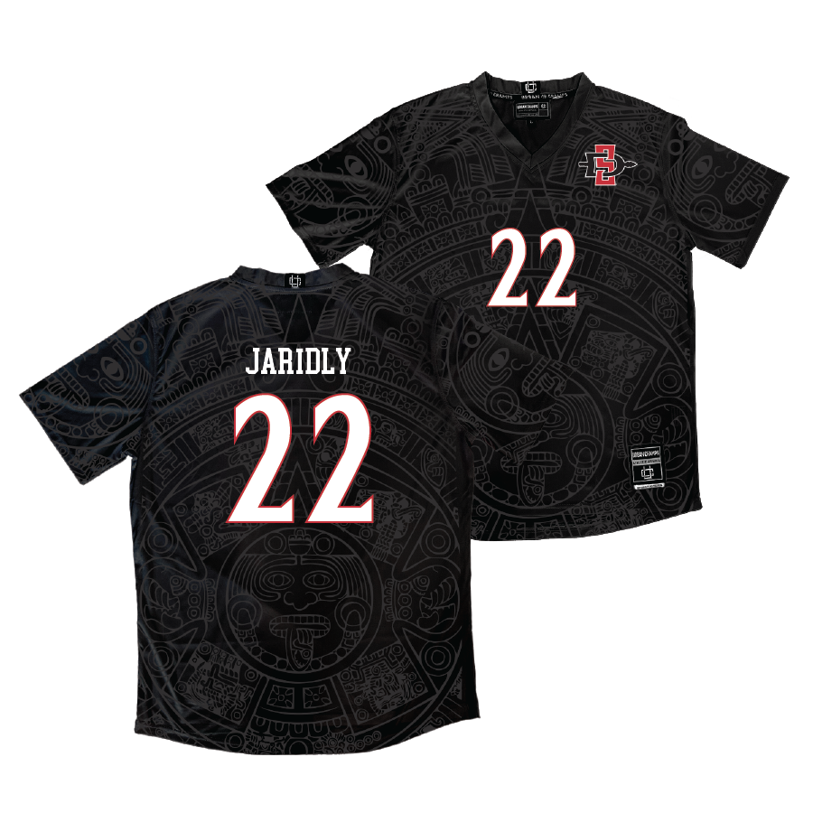 SDSU Men's Soccer Black Jersey - Rommee Jaridly | #22