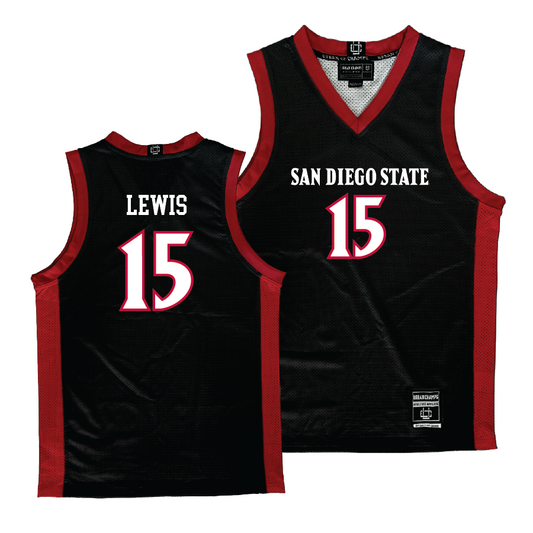 SDSU Women's Black Basketball Jersey - Jada Lewis | #15
