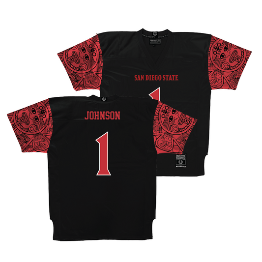 SDSU Football Black Jersey - Chris Johnson