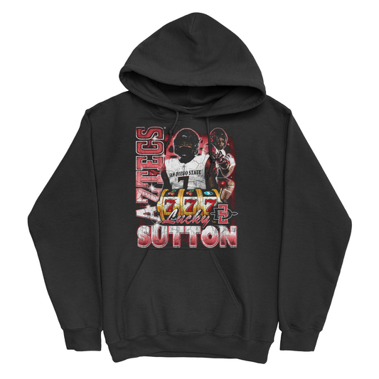 EXCLUSIVE RELEASE - Lucky Sutton Throwback Black Hoodie