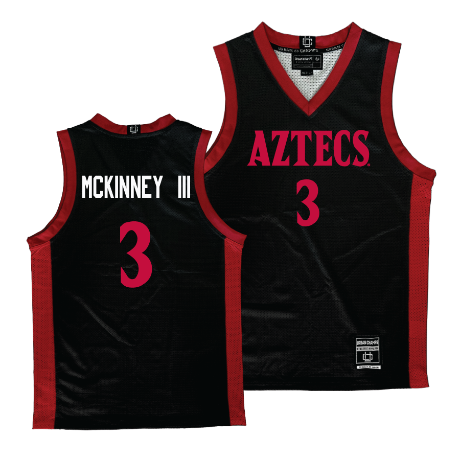 SDSU Men's Black Basketball Jersey  - Wayne McKinney III