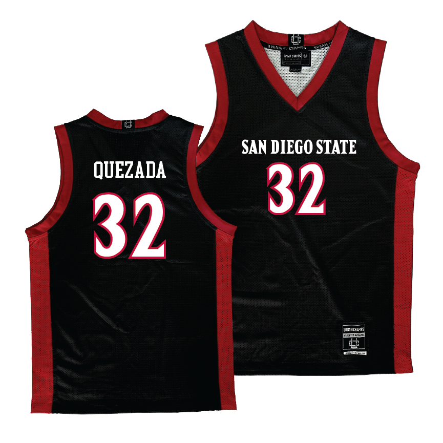 SDSU Women's Black Basketball Jersey - Adryana Quezada | #32