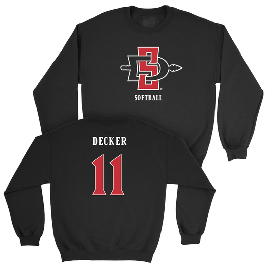 SDSU Softball Black Mark Crew - Cali Decker | #11 Youth Small