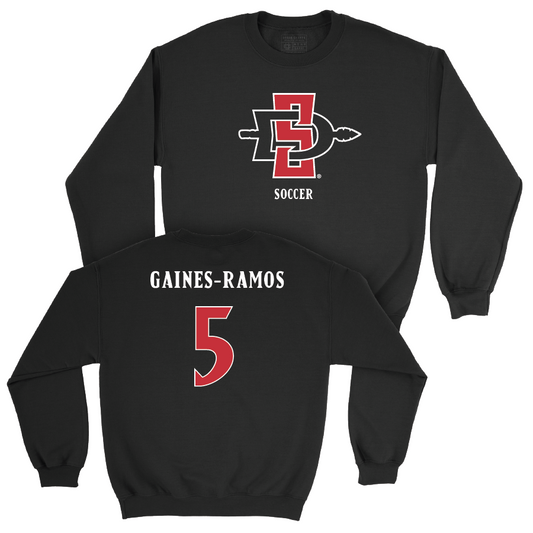 SDSU Women's Soccer Black Mark Crew - Emma Gaines-Ramos | #5 Youth Small