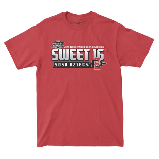 SDSU MBB 2024 Sweet Sixteen T-shirt by Retro Brand