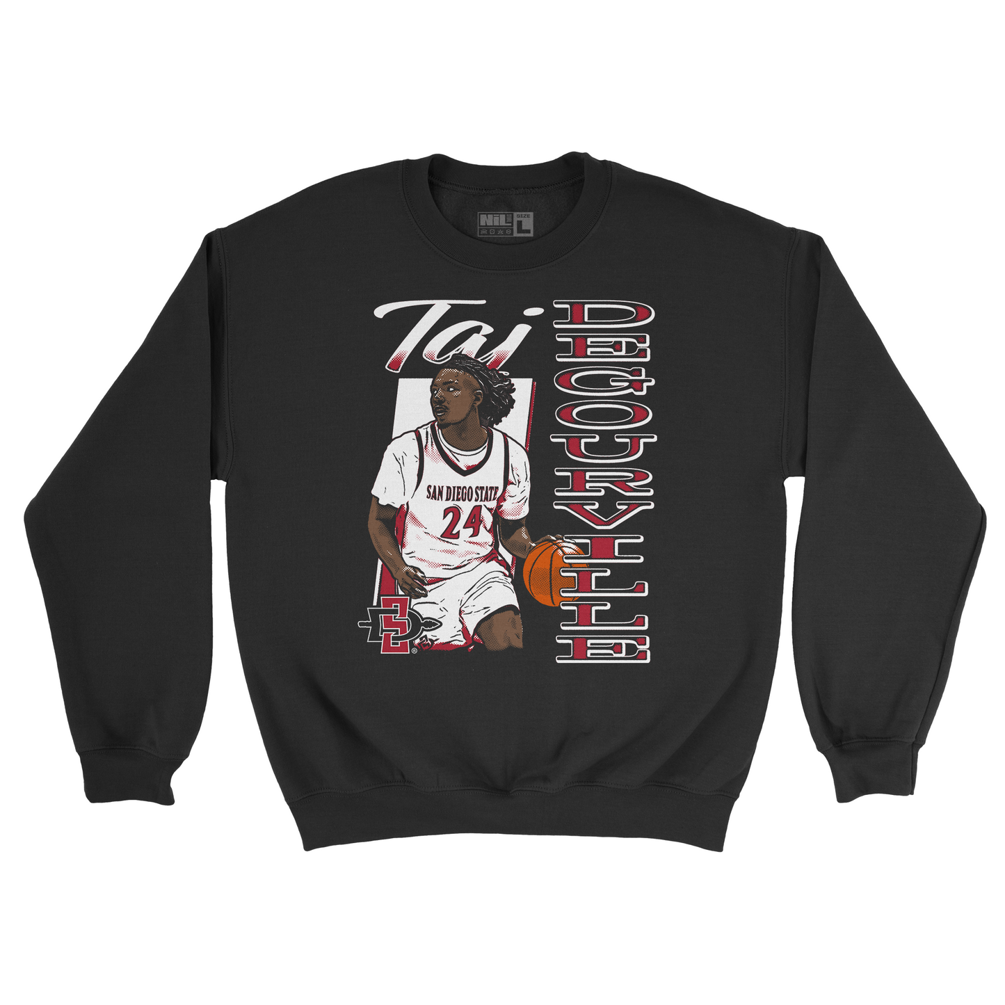 EXCLUSIVE RELEASE: Taj Degourville Illustrated Black Crew