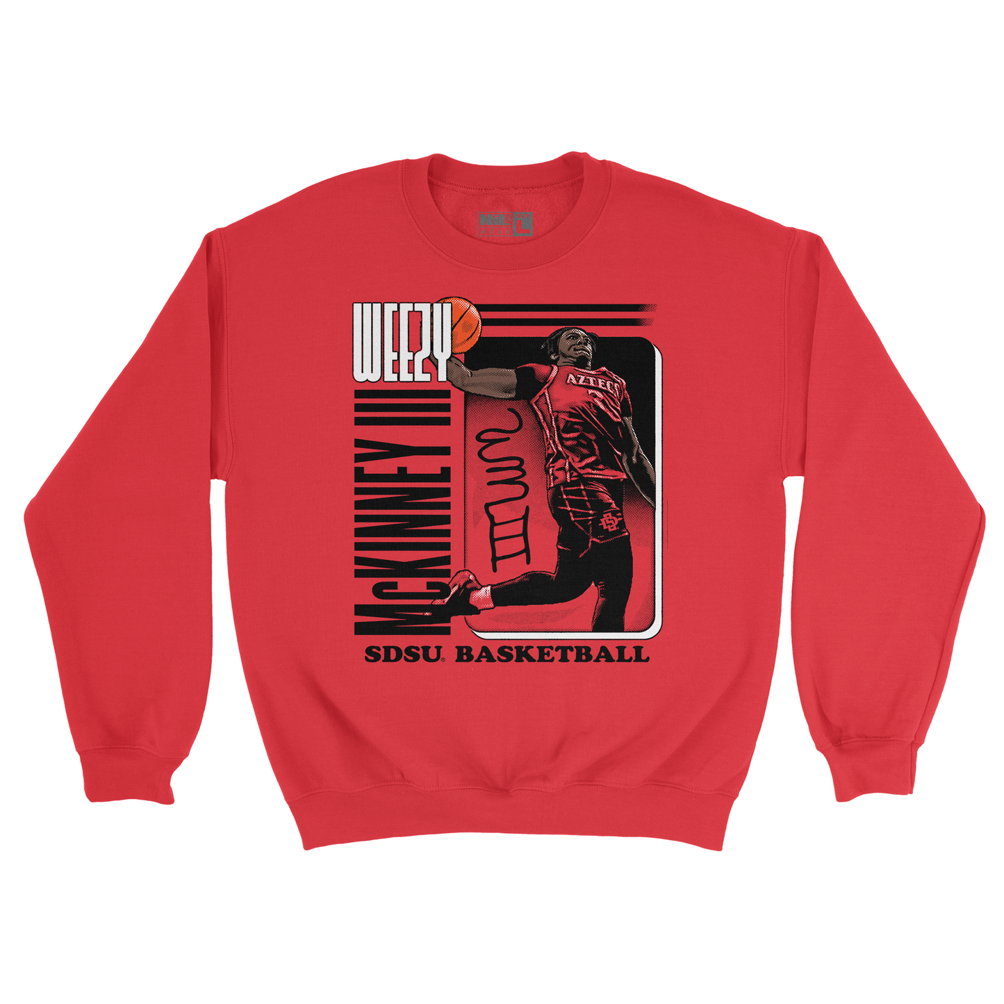 EXCLUSIVE RELEASE: Wayne McKinney III Illustrated Red Crew