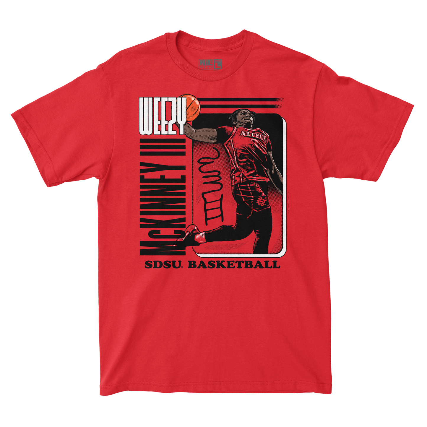 EXCLUSIVE RELEASE: Wayne McKinney III Illustrated Red Tee