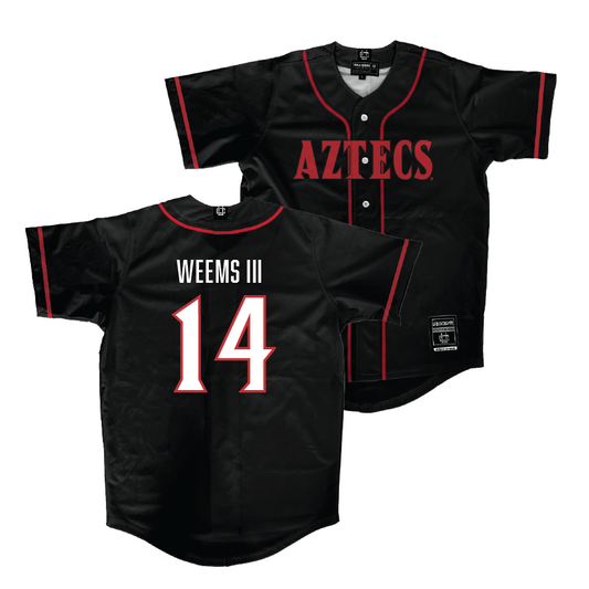 SDSU Baseball Black Jersey - Irvin Weems III | #14