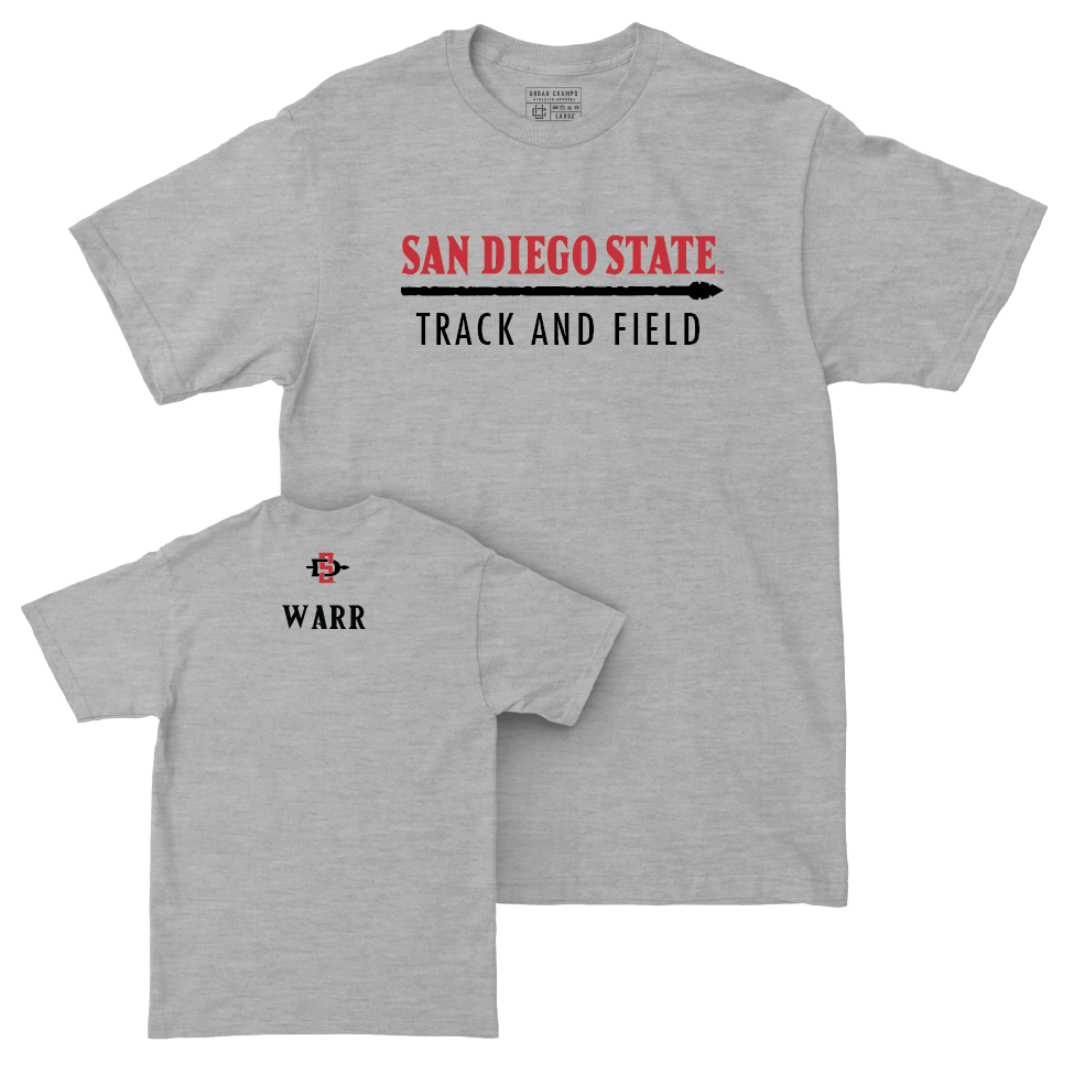 SDSU Women's Track & Field Sport Grey Classic Tee  - Mikaela Warr