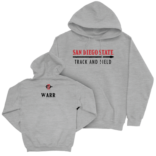 SDSU Women's Track & Field Sport Grey Classic Hoodie  - Mikaela Warr