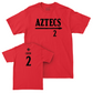 SDSU Women's Basketball Red Staple Tee  - Ellie Chen