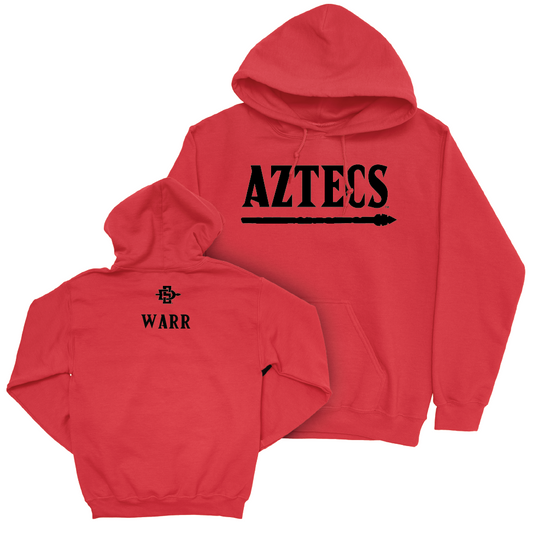 SDSU Women's Track & Field Red Staple Hoodie  - Mikaela Warr