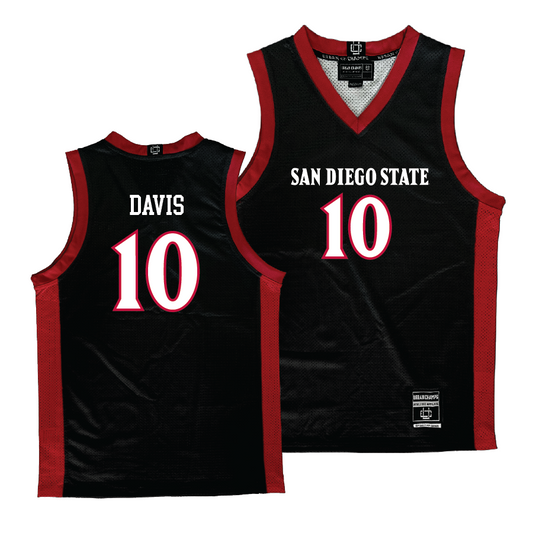 SDSU Women's Black Basketball Jersey  - Mia Davis