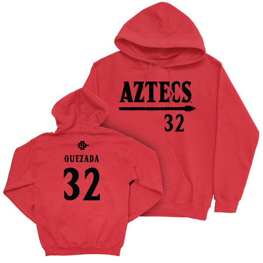 SDSU Baseball Red Staple Hoodie   - Joshua Quezada