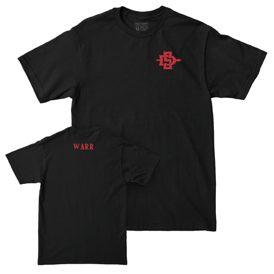 SDSU Women's Track & Field Black Logo Tee  - Mikaela Warr