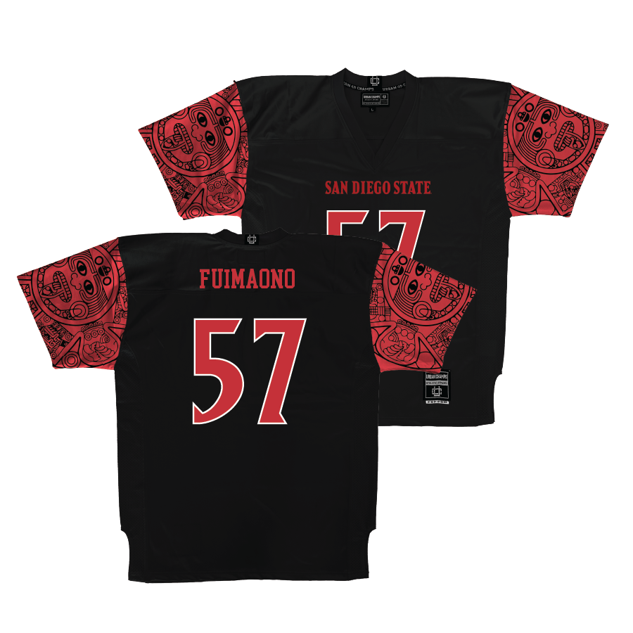 SDSU Football Black Jersey   - Saipale Fuimaono