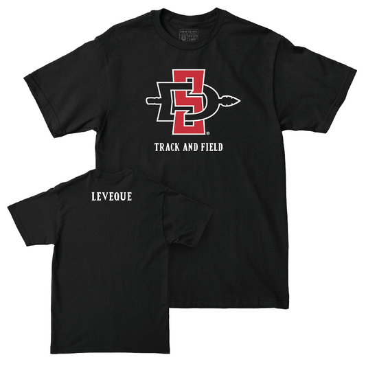 SDSU Women's Track & Field Black Mark Tee  - Jordan Leveque