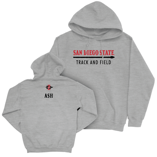 SDSU Women's Track & Field Sport Grey Classic Hoodie  - Sydney Ash