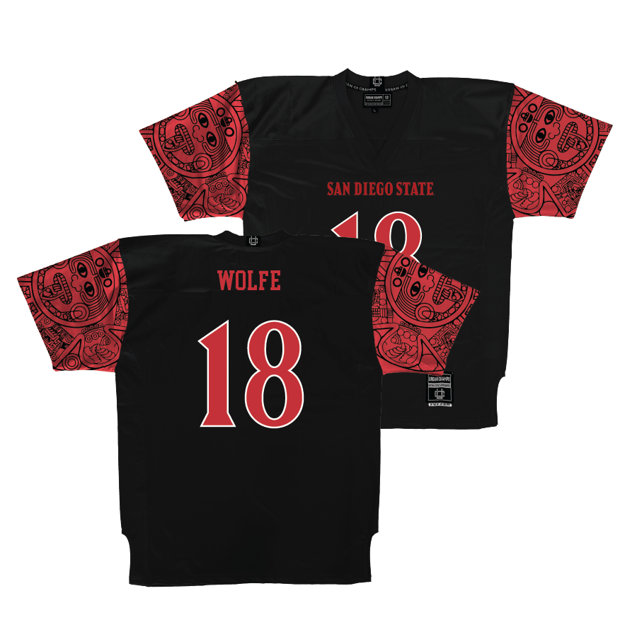 SDSU Football Black Jersey   - Jude Wolfe