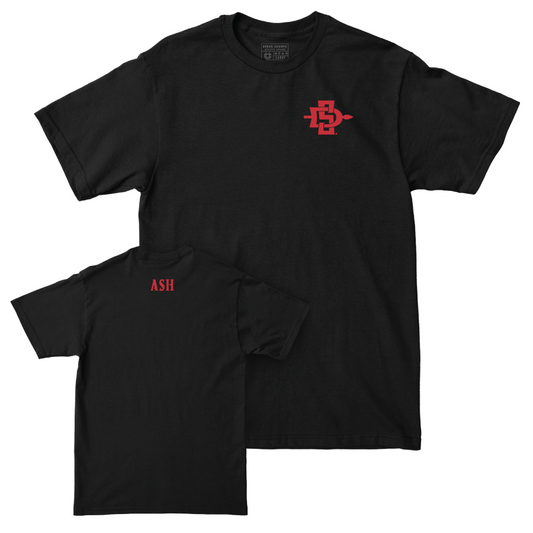 SDSU Women's Track & Field Black Logo Tee  - Sydney Ash