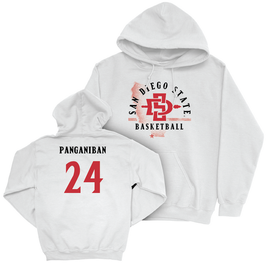 SDSU Women's Basketball White State Hoodie  - Naomi Panganiban