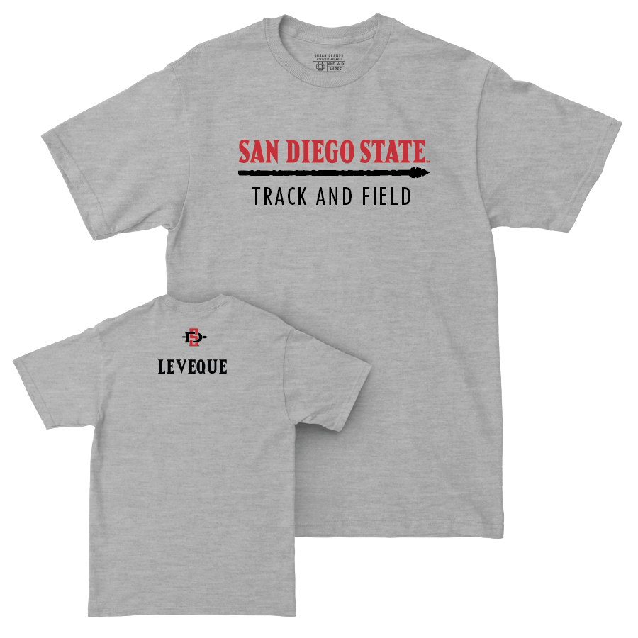 SDSU Women's Track & Field Sport Grey Classic Tee  - Jordan Leveque