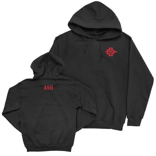 SDSU Women's Track & Field Black Logo Hoodie  - Sydney Ash